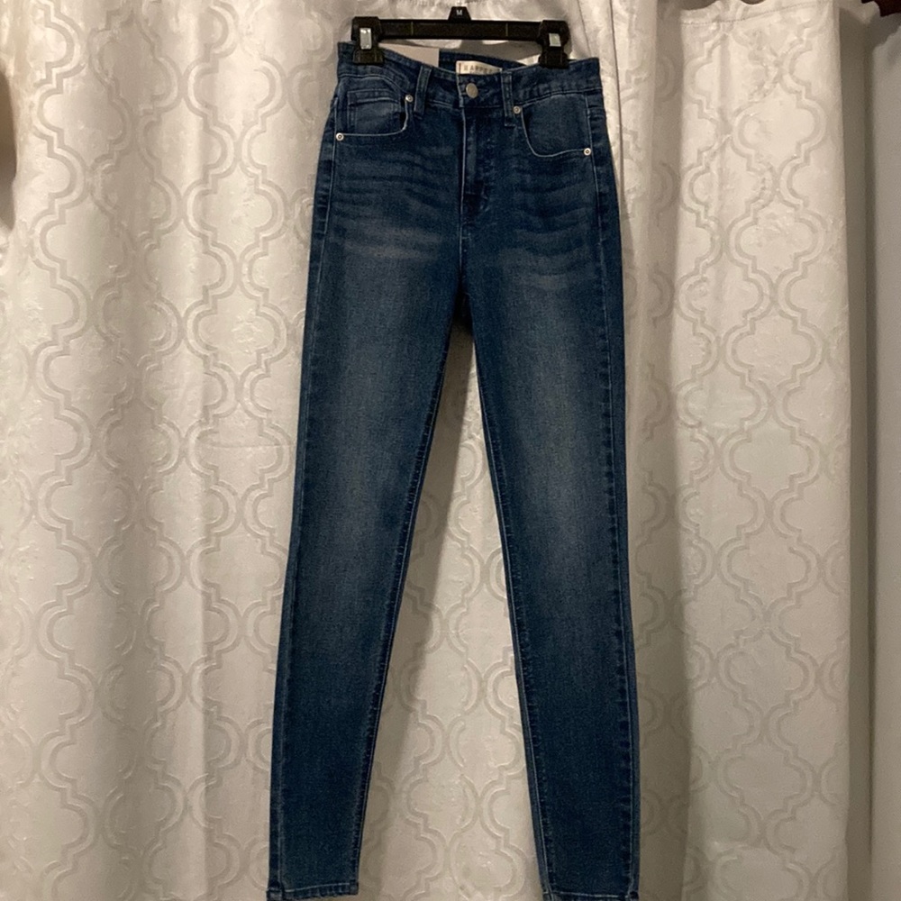 High rise skinny jeans
